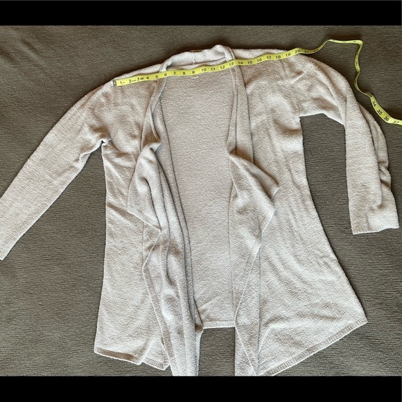 Barefoot Dreams Draped Cardigan Light Tan - Picture 7 of 10